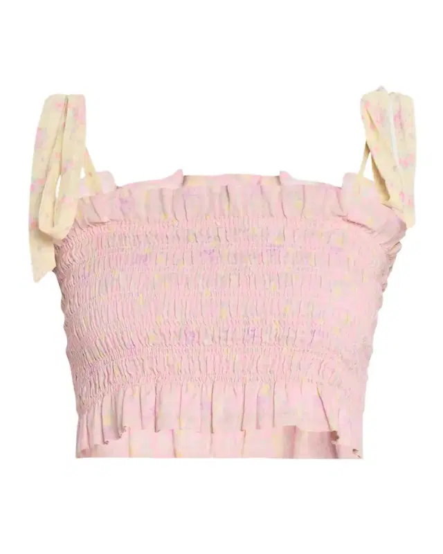 Corbin Smocked Crop Top