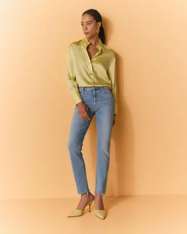 Mother The Mid-Rise Dazzler Ankle Fray Jeans | Thumbnail 5 Mother The Mid-Rise Dazzler Ankle Fray Jeans | Thumbnail 5