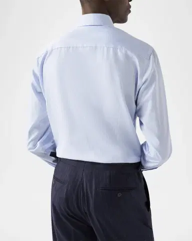 Eton Men's Contemporary-Fit Stripe Dress Shirt | Thumbnail 3 Eton Men's Contemporary-Fit Stripe Dress Shirt | Thumbnail 3