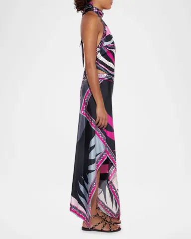 PUCCI Stella-Print Asymmetric Maxi Skirt | Thumbnail 4