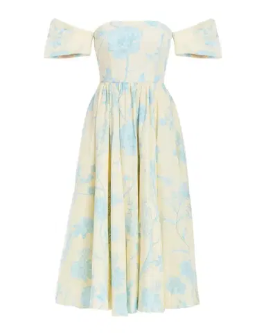 Mestiza New York Odette Off-Shoulder Cotton Midi Dress | Thumbnail 1 Mestiza New York Odette Off-Shoulder Cotton Midi Dress | Thumbnail 1