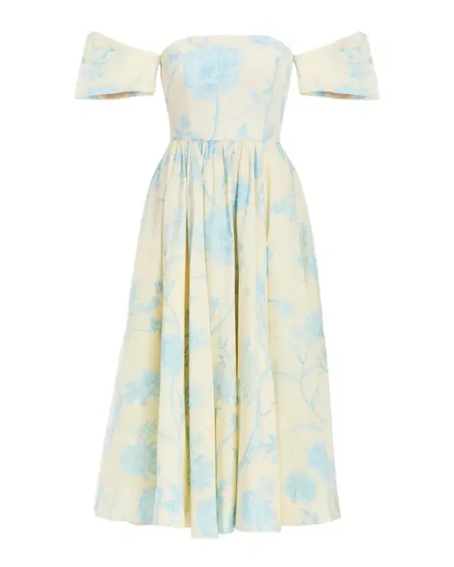 Odette Off-Shoulder Cotton Midi Dress