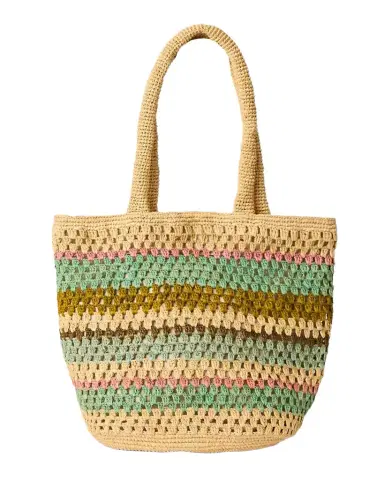 BTB Los Angeles Lily Multicolor Straw Tote Bag | Thumbnail 1