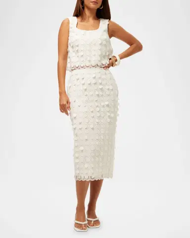 Trina Turk Serve Sleeveless Cropped Paillette Top | Thumbnail 6