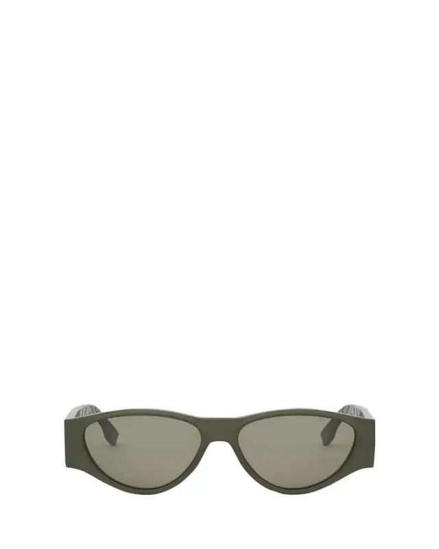 Men's FF Squared Acetate Oval Sunglasses