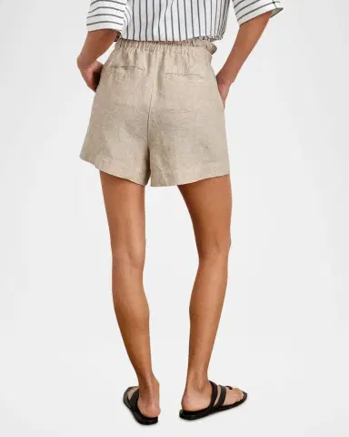 Rails Foster Paperbag Linen Shorts | Thumbnail 3