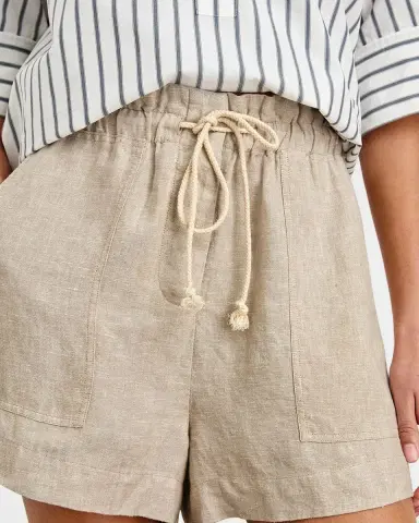 Rails Foster Paperbag Linen Shorts | Thumbnail 5