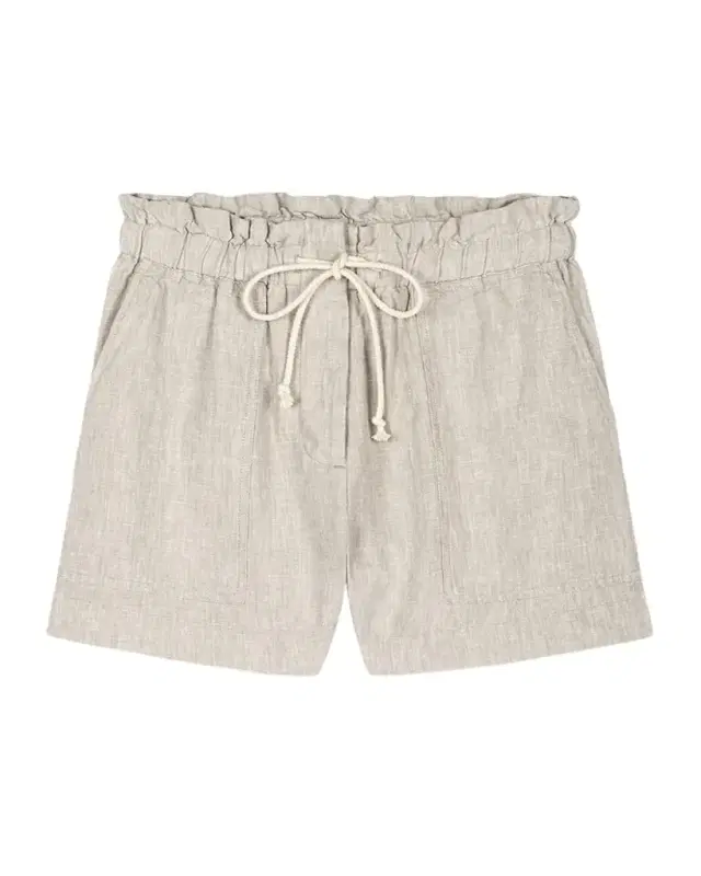 Foster Paperbag Linen Shorts