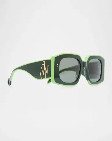 JW Anderson Bumper Square Acetate Sunglasses | Thumbnail 2