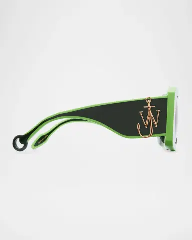 JW Anderson Bumper Square Acetate Sunglasses | Thumbnail 3