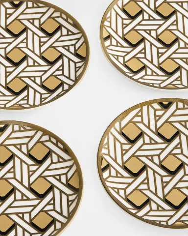 Jonathan Adler Basketweave Coasters, Set of 4 | Thumbnail 2