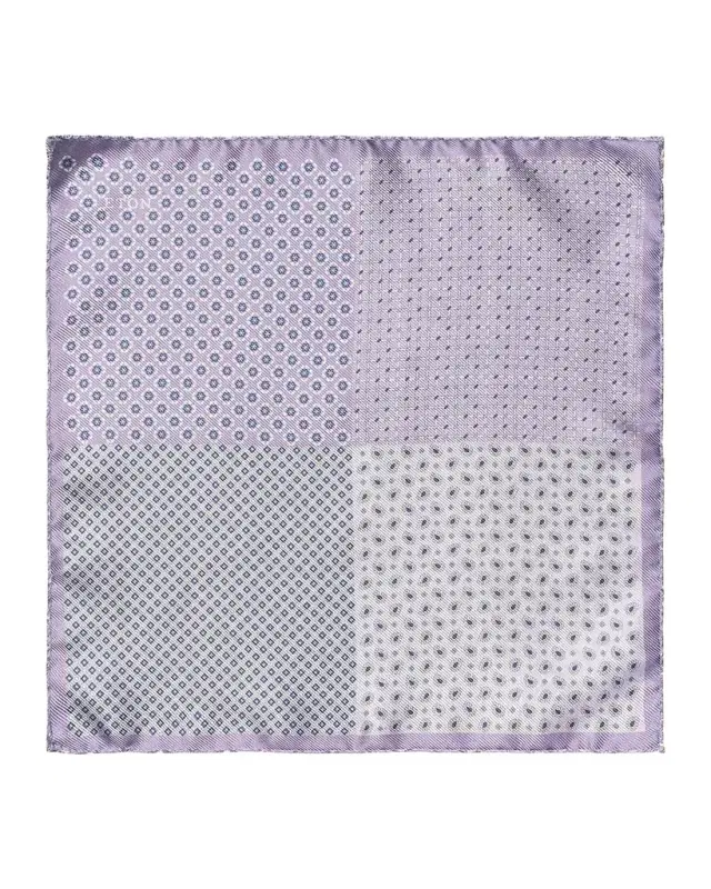Eton Men's Four-Sided Silk Pocket Square