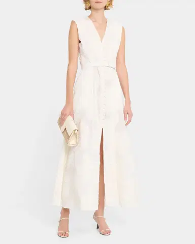 Evi Grintela Caroline Seersucker Fil Coupe Poplin Maxi Dress | Thumbnail 4 Evi Grintela Caroline Seersucker Fil Coupe Poplin Maxi Dress | Thumbnail 4