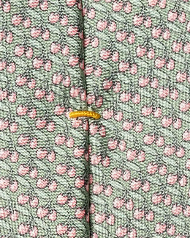 Men 's Micro-Cherry Silk Tie