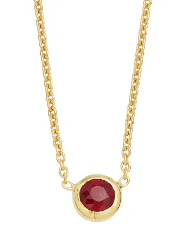 Roberto Coin 18K Yellow Gold Ruby Big Single Station Necklace | Thumbnail 1