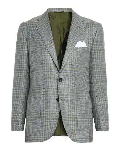 Kiton Men's Woven Plaid Single-Breasted Sport Coat | Thumbnail 1 Kiton Men's Woven Plaid Single-Breasted Sport Coat | Thumbnail 1