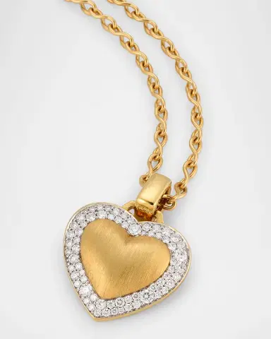 Emily P. Wheeler 18K Yellow Gold Soft Heart Pendant Necklace with Diamonds | Thumbnail 2 Emily P. Wheeler 18K Yellow Gold Soft Heart Pendant Necklace with Diamonds | Thumbnail 2