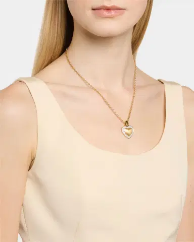 Emily P. Wheeler 18K Yellow Gold Soft Heart Pendant Necklace with Diamonds | Thumbnail 1 Emily P. Wheeler 18K Yellow Gold Soft Heart Pendant Necklace with Diamonds | Thumbnail 1