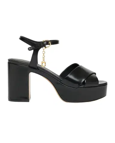 Ferragamo Savia Crisscross Gancini Charm Platform Sandals | Thumbnail 1 Ferragamo Savia Crisscross Gancini Charm Platform Sandals | Thumbnail 1