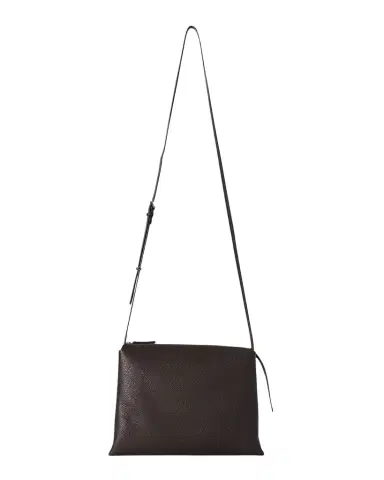 The Row Nu Twin Crossbody Bag in Saddle Grain Leather | Thumbnail 1