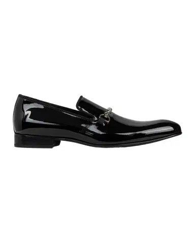 Donald Pliner Men's Patent Leather Bit Loafers | Thumbnail 1 Donald Pliner Men's Patent Leather Bit Loafers | Thumbnail 1