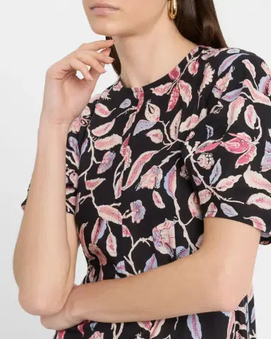 Apiece Apart Bettina Floral-Print Cotton Poplin Maxi Dress | Thumbnail 4