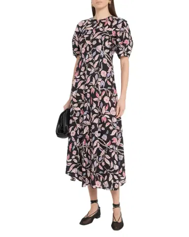 Apiece Apart Bettina Floral-Print Cotton Poplin Maxi Dress | Thumbnail 1