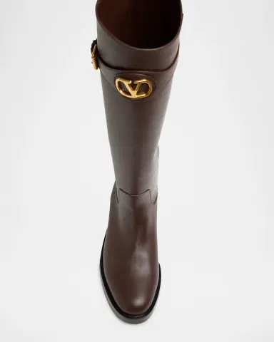 Valentino Garavani VLogo Signature Leather Boots | Thumbnail 3