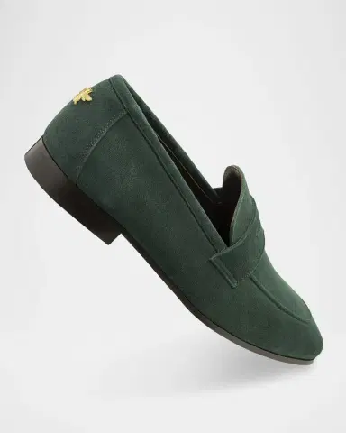 Bougeotte Suede Penny Loafers | Thumbnail 3 Bougeotte Suede Penny Loafers | Thumbnail 3