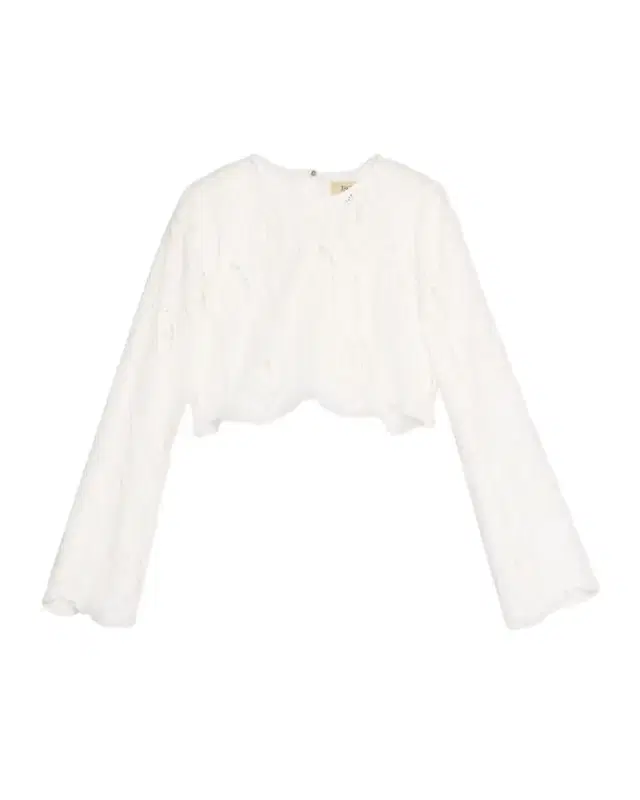 JBQ Karli Eyelet-Embroidered Crop Top