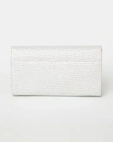 MICHELLE WILHITE Olivia Flap Woven Clutch Bag | Thumbnail 2