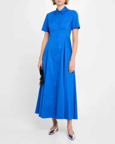 Evi Grintela Nicole Side-Slit Cotton Maxi Shirtdress | Thumbnail 2 Evi Grintela Nicole Side-Slit Cotton Maxi Shirtdress | Thumbnail 2