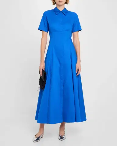 Evi Grintela Nicole Side-Slit Cotton Maxi Shirtdress | Thumbnail 4 Evi Grintela Nicole Side-Slit Cotton Maxi Shirtdress | Thumbnail 4