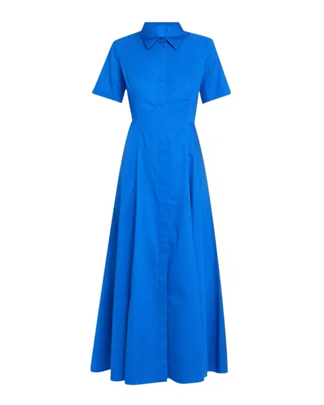Evi Grintela Nicole Side-Slit Cotton Maxi Shirtdress