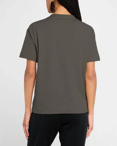 Brunello Cucinelli Crewneck T-Shirt with Monili Pocket | Thumbnail 6