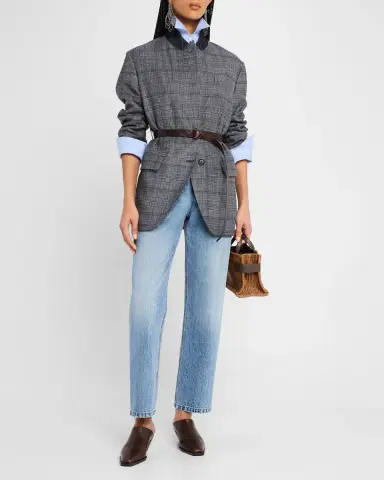 Brunello Cucinelli High-Rise Straight Jeans | Thumbnail 2