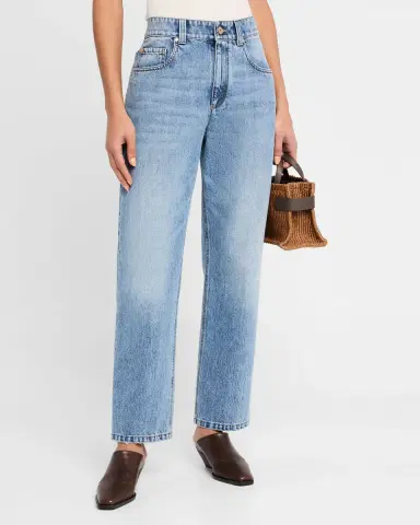 Brunello Cucinelli High-Rise Straight Jeans | Thumbnail 4