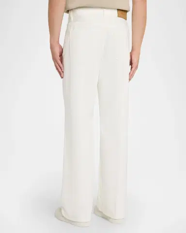 Ferragamo Men's Straight-Flare Denim Five-Pocket Pants | Thumbnail 3 Ferragamo Men's Straight-Flare Denim Five-Pocket Pants | Thumbnail 3