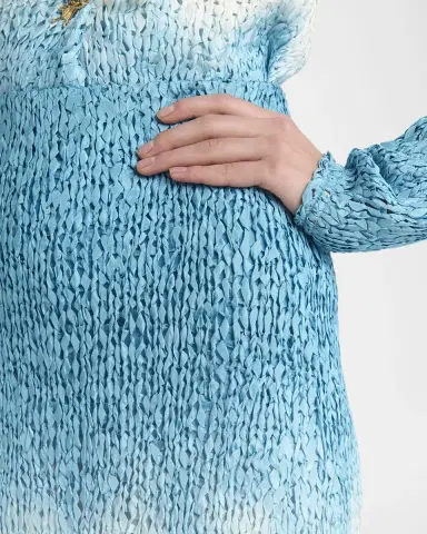 Bottega Veneta Ombre Woven Silk-Wool Skirt | Thumbnail 5