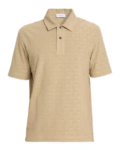 Ferragamo Men's Cotton Jacquard Gancini Monogram Polo Shirt | Thumbnail 1 Ferragamo Men's Cotton Jacquard Gancini Monogram Polo Shirt | Thumbnail 1