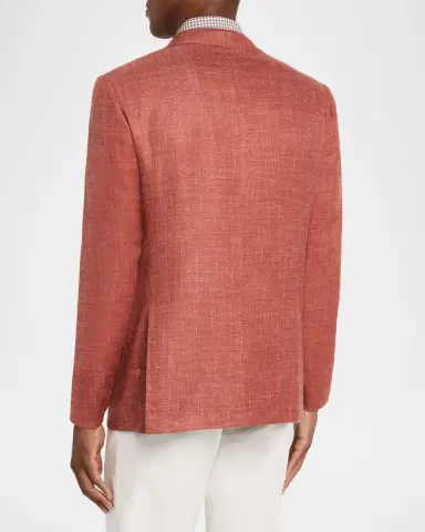 Kiton Men's Tweed Single-Breasted Sport Coat | Thumbnail 3 Kiton Men's Tweed Single-Breasted Sport Coat | Thumbnail 3