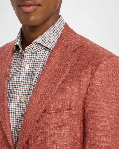 Kiton Men's Tweed Single-Breasted Sport Coat | Thumbnail 5 Kiton Men's Tweed Single-Breasted Sport Coat | Thumbnail 5