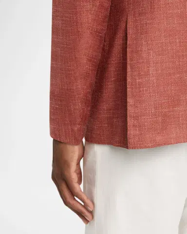 Kiton Men's Tweed Single-Breasted Sport Coat | Thumbnail 8 Kiton Men's Tweed Single-Breasted Sport Coat | Thumbnail 8