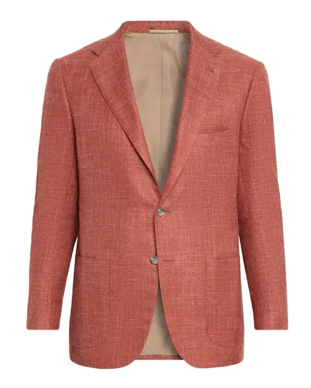 Men 's Tweed Single-Breasted Sport Coat