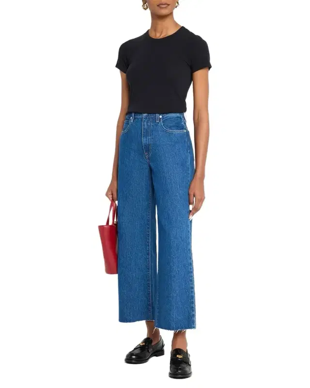 Grace Cropped Jeans with Released Hem