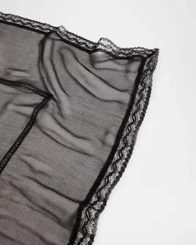 Dolce & Gabbana Lace Band Chiffon Scarf | Thumbnail 2