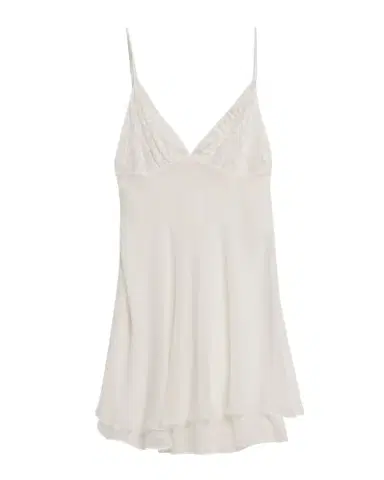 Christine Lingerie Floral Lace & Silk Chiffon Mini Slip Dress | Thumbnail 1