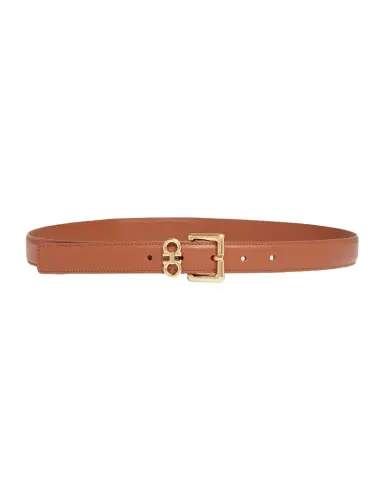 Ferragamo Donna Calfskin Leather Mini Gancini Belt | Thumbnail 1 Ferragamo Donna Calfskin Leather Mini Gancini Belt | Thumbnail 1