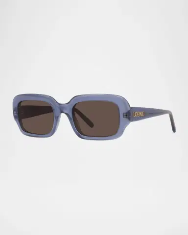 Loewe Men's LW40158IM Acetate Rectangle Sunglasses | Thumbnail 2 Loewe Men's LW40158IM Acetate Rectangle Sunglasses | Thumbnail 2