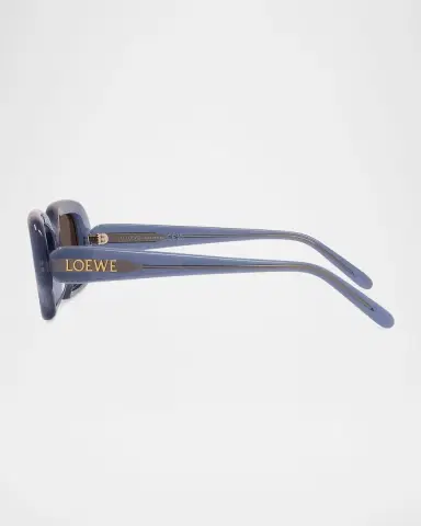 Loewe Men's LW40158IM Acetate Rectangle Sunglasses | Thumbnail 3 Loewe Men's LW40158IM Acetate Rectangle Sunglasses | Thumbnail 3